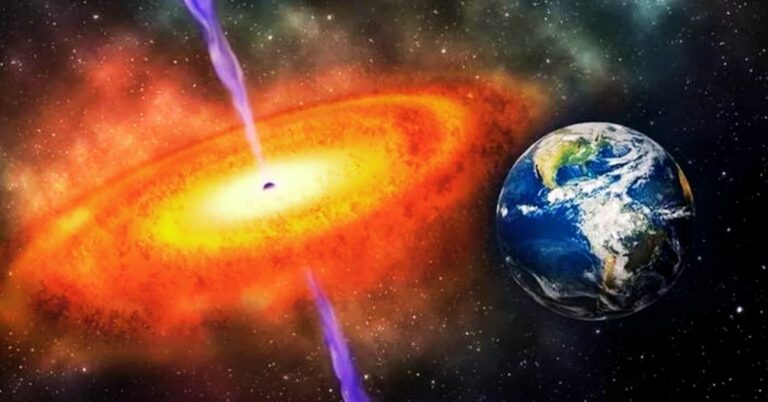 Supermassive Black Hole Facing Earth: The Final Frontier