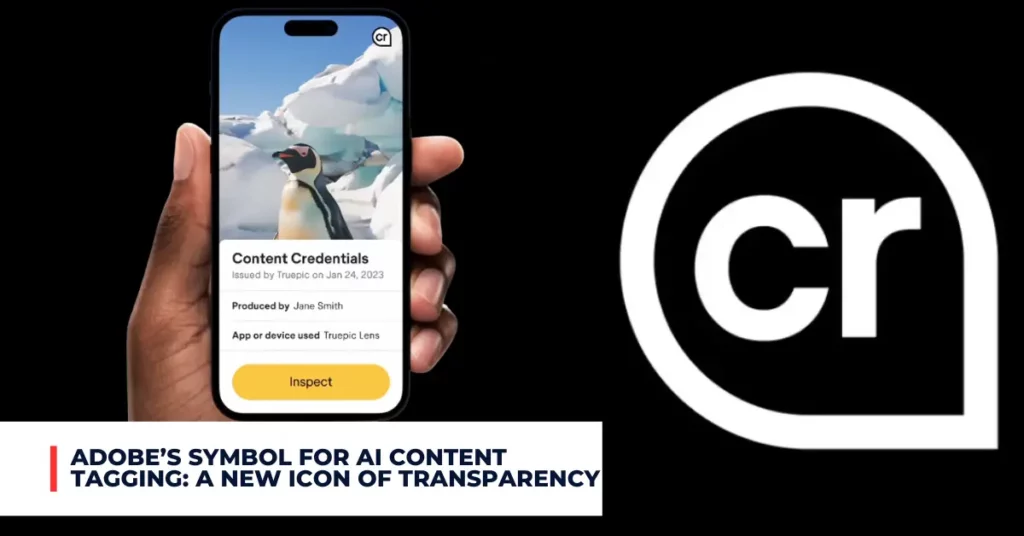 Adobe's symbol for AI content tagging