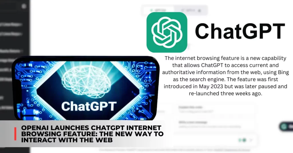 OpenAI Launches ChatGPT Internet Browsing Feature