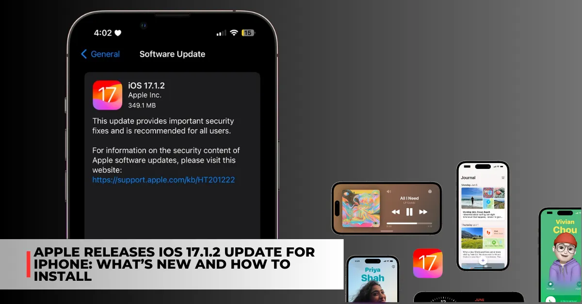 Apple Releases IOS 17.1.2 Update For IPhone: What’s New And How To ...